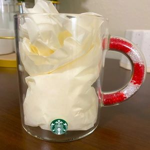 NWOT STARBUCKS HOLIDAY 2021 GLASS MUG
